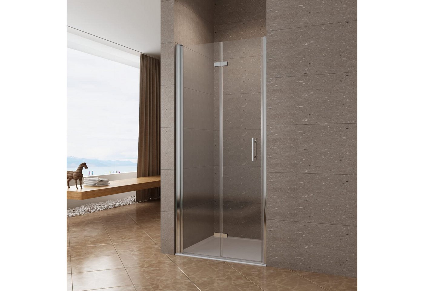 AQUABATOS Dusch-Falttür Duschtür Nischentür Dusche Duschabtrennung Glas Duschkabine Glaswand, 70x197 cm, 6 mm Einscheibensicherheitsglas, Nano Beschichtung,Klarglas,links und rechts montierbar,Verstellbereich AQUABATOS Dusch-Falttür Duschtür Nischentür Dusche Duschabtrennung Glas Duschkabine Glaswand, 70x197 cm, 6 mm Einscheibensicherheitsglas, Nano Beschichtung,Klarglas,links und rechts montierbar,Verstellbereich von AQUABATOS