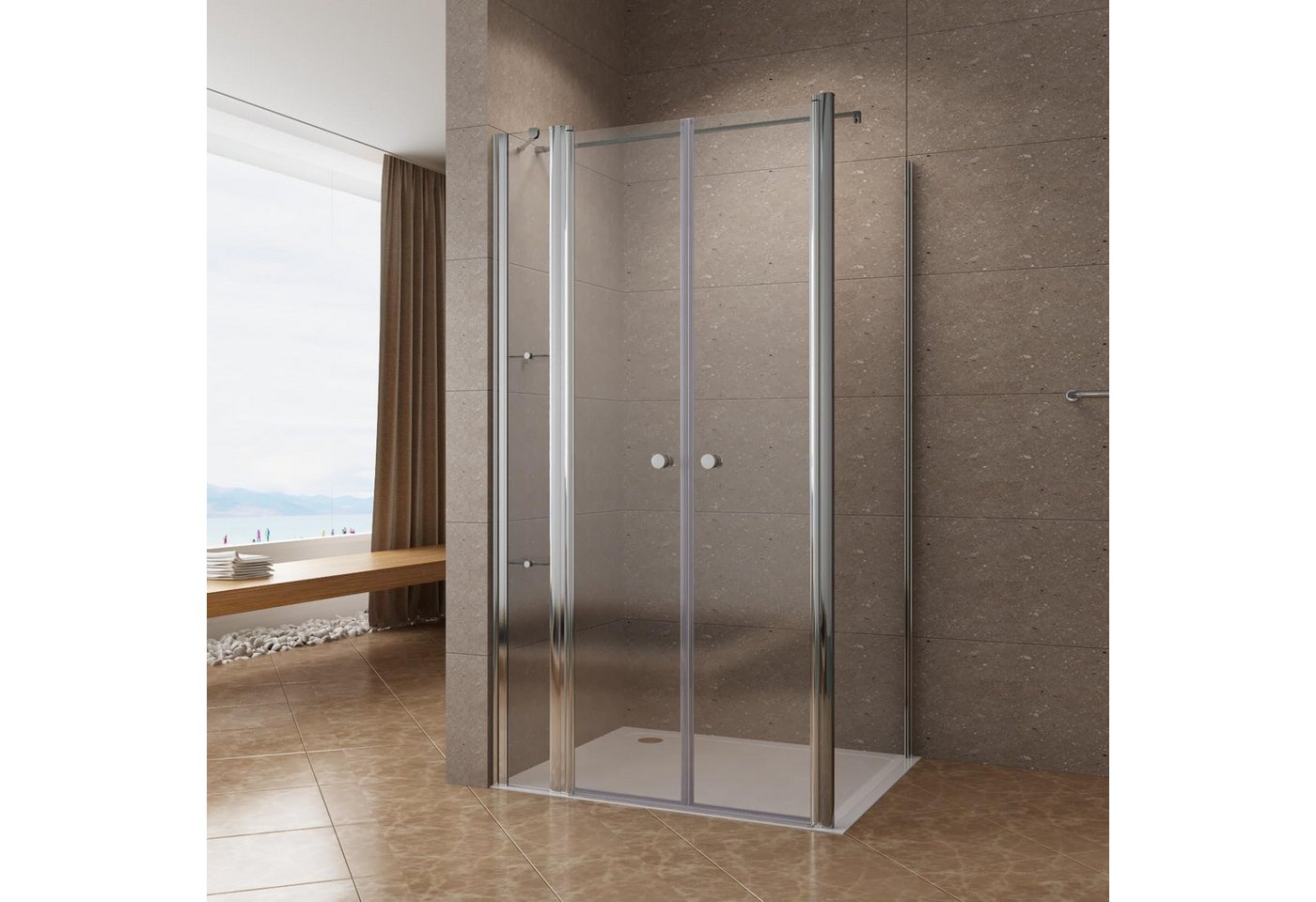 AQUABATOS Eckdusche Duschkabine Eckeinstieg Pendeltür Duschabtrennung Duschtür Schwingtür, BxT: 100x80 cm, 6 mm Einscheibensicherheitsglas mit Nanobeschichtung, barrierefreier Einstieg,Sicherheitsglas,Klarglas,mit Verstellbereich AQUABATOS Eckdusche Duschkabine Eckeinstieg Pendeltür Duschabtrennung Duschtür Schwingtür, BxT: 100x80 cm, 6 mm Einscheibensicherheitsglas mit Nanobeschichtung, barrierefreier Einstieg,Sicherheitsglas,Klarglas,mit Verstellbereich von AQUABATOS