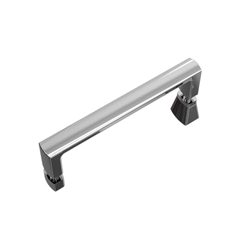 AQUABATOS Glastürgriff, Duschkabinengriff, Duschtürgriff, Chromoptik, bogenförmiger Griff, Stangenlochabstand 145 mm, Geeignet für Badezimmer, Küche, Zuhause, Büro und andere Szenen von AQUABATOS