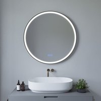 AQUABATOS Rund Badspiegel mit Beleuchtung Badezimmerspiegel LED Wandspiegel Beschlagfrei 3 Lichtfarben Temperatur Dimmbar 80 x 80 cm schwarzer AQUABATOS Rund Badspiegel mit Beleuchtung Badezimmerspiegel LED Wandspiegel Beschlagfrei 3 Lichtfarben Temperatur Dimmbar 80 x 80 cm schwarzer von AQUABATOS