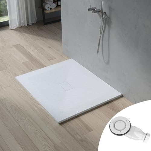 AQUABATOS SMC Duschwanne 120x100 cm Weiß Eckig Quadratisch Duschtasse Duschbecken Brausewanne Brausetasse Rutschfest Bodengleich Ebenerdig Steinoptik Schieferoptik mit Siphon/Ablaufgarnitur AQUABATOS SMC Duschwanne 120x100 cm Weiß Eckig Quadratisch Duschtasse Duschbecken Brausewanne Brausetasse Rutschfest Bodengleich Ebenerdig Steinoptik Schieferoptik mit Siphon/Ablaufgarnitur von AQUABATOS