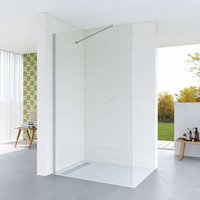 AQUABATOS Walk in Dusche Duschwand Glas Duschtrennwand Glastrennwand aus Klarglas 8 mm mit NANO Beschichtung inklusive verstellbarer Winkel AQUABATOS Walk in Dusche Duschwand Glas Duschtrennwand Glastrennwand aus Klarglas 8 mm mit NANO Beschichtung inklusive verstellbarer Winkel von AQUABATOS