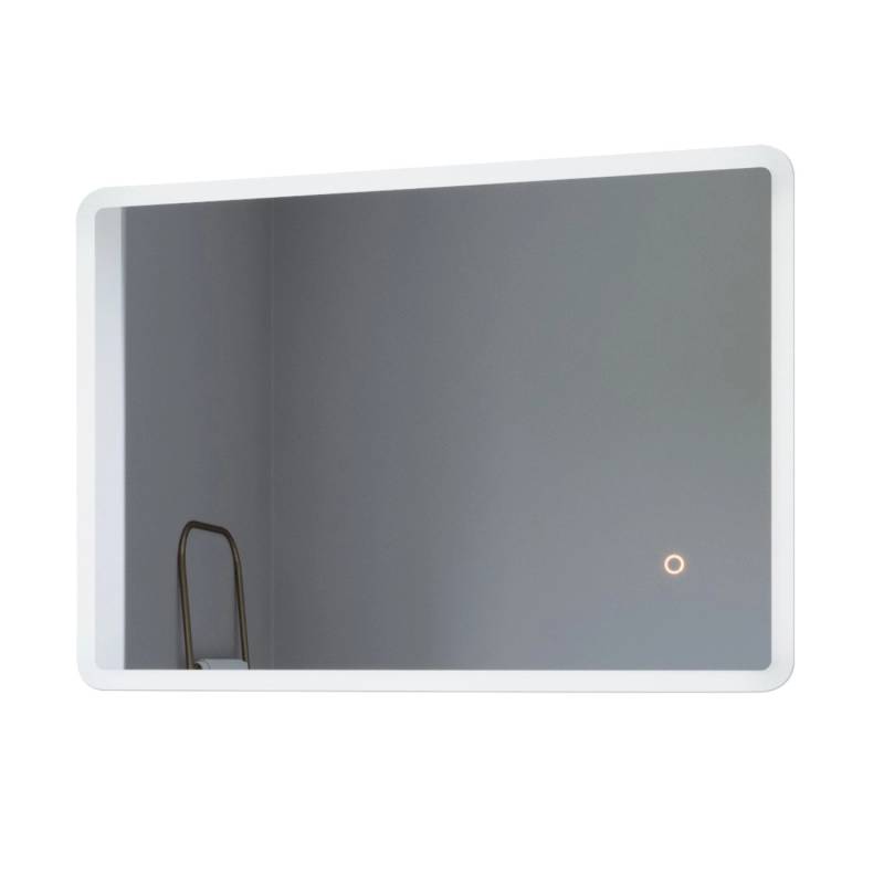 Aquabatos 70 x 50 cm Badspiegel mit Beleuchtung Wandspiegel Kaltweiß LED Spiegel Lichtspiegel für Badezimmer IP44 mit Dimm Funktion Touch Schalter von AQUABATOS