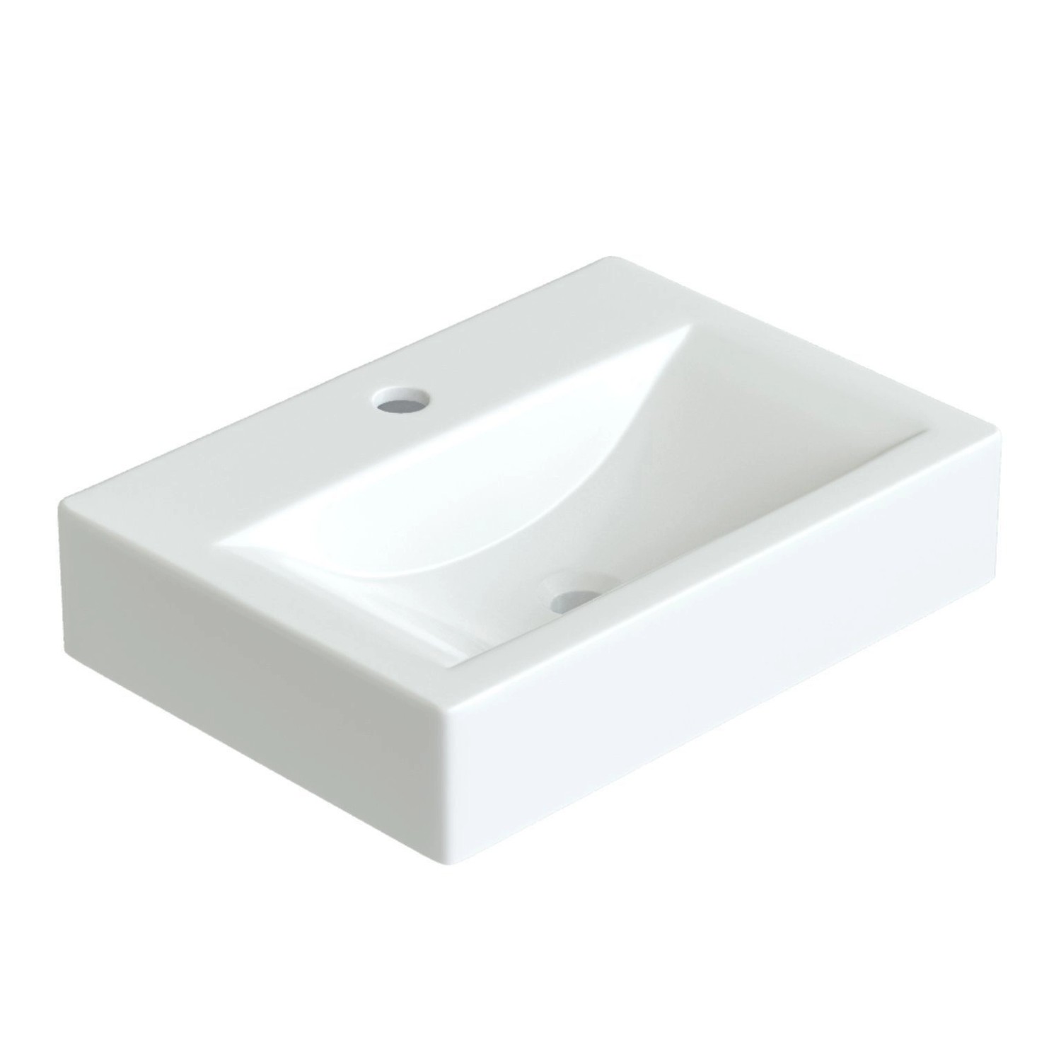Aquabatos Aufsatzbecken aus Keramik Waschbecken 45,5 x 33 x 10 cm Aufsatzwaschbecken Handwaschbecken Bad Waschplatz mit Wasserhahnloch rechteckig Aquabatos Aufsatzbecken aus Keramik Waschbecken 45,5 x 33 x 10 cm Aufsatzwaschbecken Handwaschbecken Bad Waschplatz mit Wasserhahnloch rechteckig von AQUABATOS
