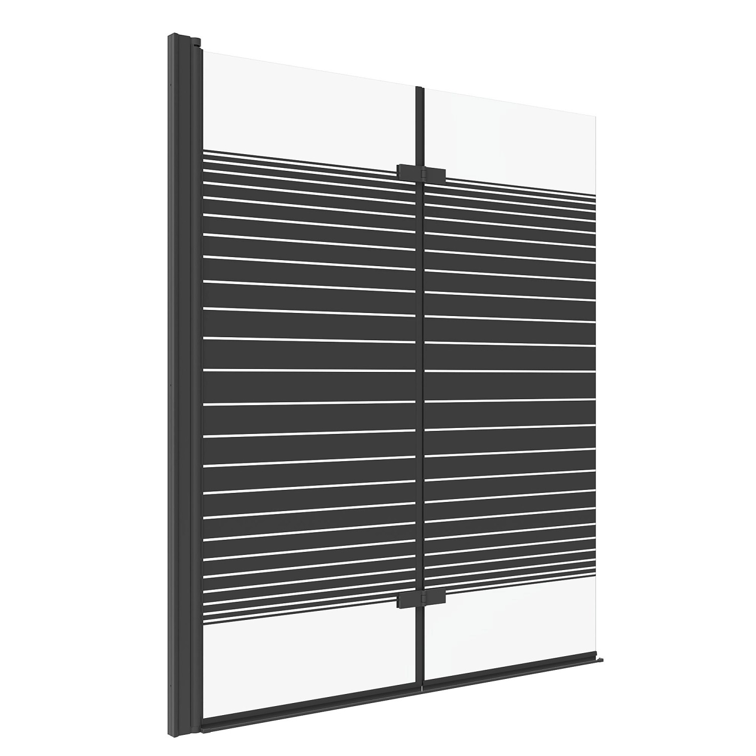Aquabatos Badewannenaufsatz 120 x 140 cm 2tlg. Duschwand Schwarz Matt Badewannenfaltwand Duschabtrennung 5 mm NANO ESG-Sicherheitsglas Aquabatos Badewannenaufsatz 120 x 140 cm 2tlg. Duschwand Schwarz Matt Badewannenfaltwand Duschabtrennung 5 mm NANO ESG-Sicherheitsglas von AQUABATOS