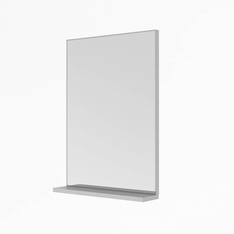 Aquabatos Badspiegel mit Ablage Aluminiumrahmen Silber matt Spiegel Wandspiegel mit Regal Badezimmerspiegel Hängespiegel Rechteckig 50 x 70 cm Aquabatos Badspiegel mit Ablage Aluminiumrahmen Silber matt Spiegel Wandspiegel mit Regal Badezimmerspiegel Hängespiegel Rechteckig 50 x 70 cm von AQUABATOS