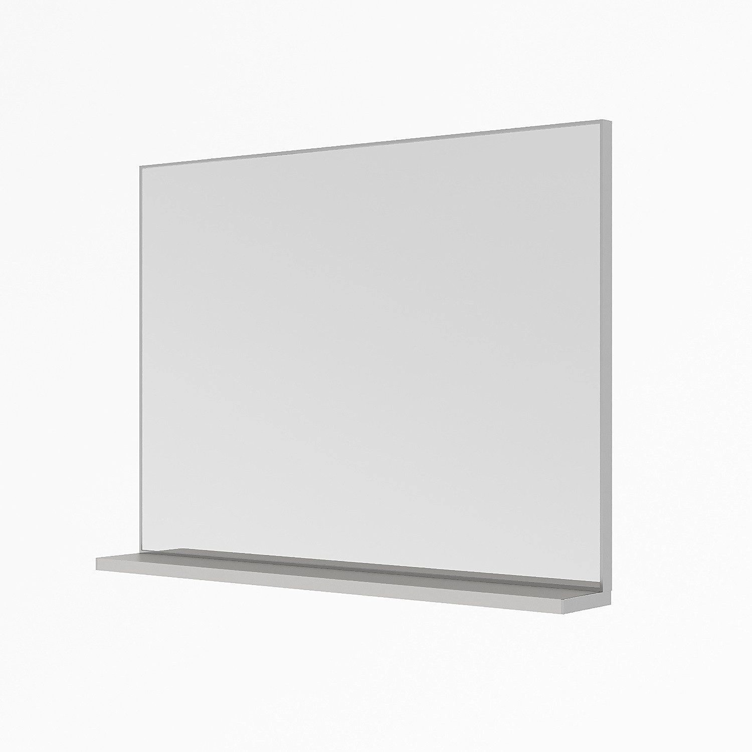 Aquabatos Badspiegel mit Ablage Spiegel Wandspiegel mit Regal Badezimmerspiegel Hängespiegel Rechteckig 80 x 60 cm Aluminiumrahmen Silber matt Aquabatos Badspiegel mit Ablage Spiegel Wandspiegel mit Regal Badezimmerspiegel Hängespiegel Rechteckig 80 x 60 cm Aluminiumrahmen Silber matt von AQUABATOS
