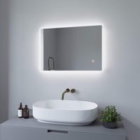 Aquabatos - Badspiegel mit led Beleuchtung Touch Wandspiegel Kaltweißer 6400K Wand-schalter,Dimmspeicher, Badezimmerspiegel IP44 energiesparend 50x70 Aquabatos - Badspiegel mit led Beleuchtung Touch Wandspiegel Kaltweißer 6400K Wand-schalter,Dimmspeicher, Badezimmerspiegel IP44 energiesparend 50x70 von AQUABATOS