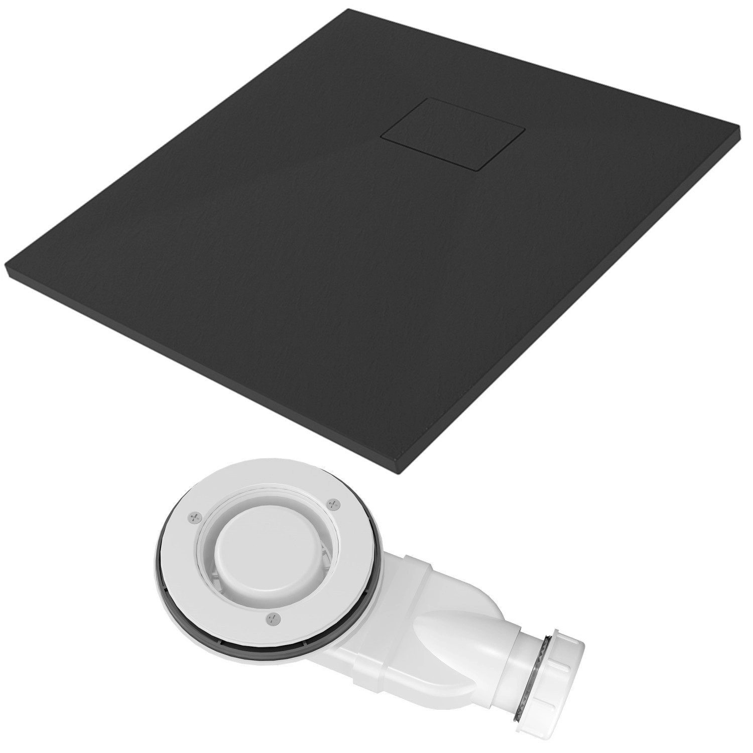 Aquabatos Duschwanne 120 x 90 cm mit Ablaufgarnitur Recheckig Duschtasse Brausewanne Brausetasse Schwarz in Steinoptik Aquabatos Duschwanne 120 x 90 cm mit Ablaufgarnitur Recheckig Duschtasse Brausewanne Brausetasse Schwarz in Steinoptik von AQUABATOS