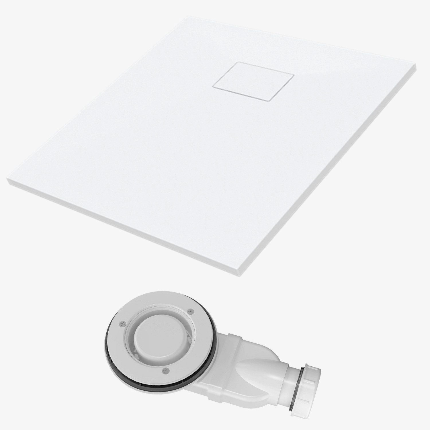 Aquabatos Duschwanne 120 x 90 cm mit Ablaufgarnitur Recheckig Duschtasse Brausewanne Brausetasse Weiß in Steinoptik Aquabatos Duschwanne 120 x 90 cm mit Ablaufgarnitur Recheckig Duschtasse Brausewanne Brausetasse Weiß in Steinoptik von AQUABATOS