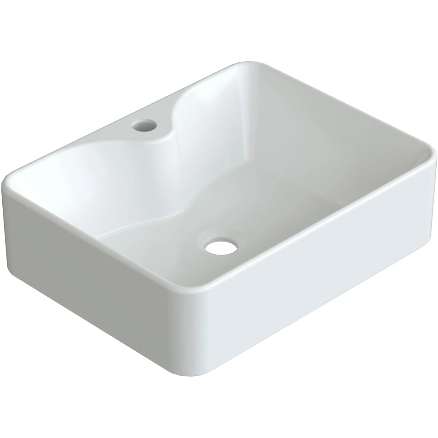 Aquabatos Handwaschbecken Bad Waschplatz Waschbecken Rechteckig 48,5 x 37,5 x 14 cm Aufsatzbecken Aufsatzwaschbecken aus Weißer Keramik Aquabatos Handwaschbecken Bad Waschplatz Waschbecken Rechteckig 48,5 x 37,5 x 14 cm Aufsatzbecken Aufsatzwaschbecken aus Weißer Keramik von AQUABATOS