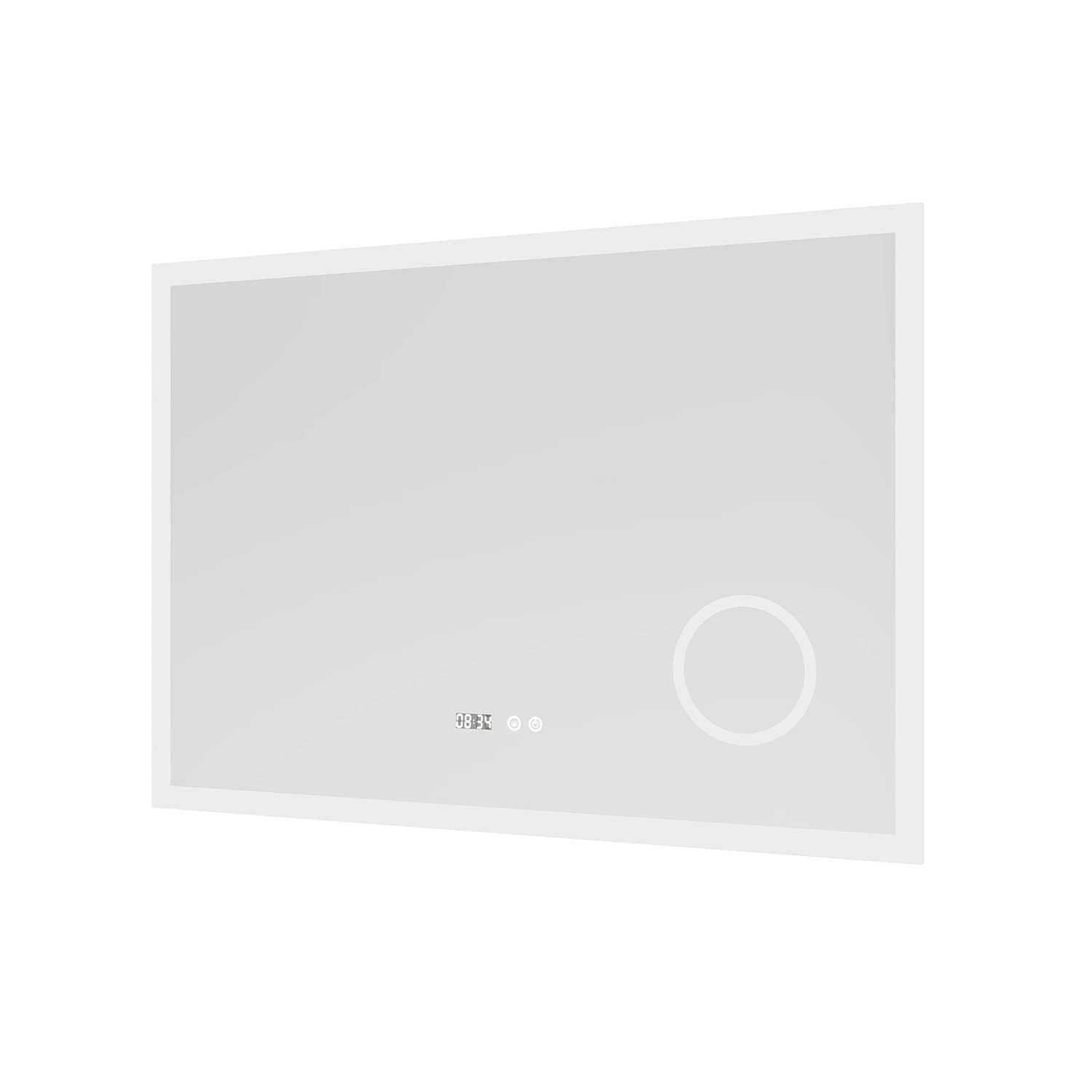 Aquabatos LED Badspiegel 100 x 70 cm Badezimmerspiegel mit Beleuchtung Dimmbar Antibeschlag Wandspiegel mit 3-Fach Vergrößerung Schminkspiegel Aquabatos LED Badspiegel 100 x 70 cm Badezimmerspiegel mit Beleuchtung Dimmbar Antibeschlag Wandspiegel mit 3-Fach Vergrößerung Schminkspiegel von AQUABATOS