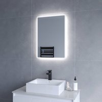 Badspiegel Beleuchtet LED Badezimmerspiegel 70x50cm BORAS Typ B Touch Sensor Dimmbar Antibeschlag Kaltweiß 6400K AQUABATOS Badspiegel Beleuchtet LED Badezimmerspiegel 70x50cm BORAS Typ B Touch Sensor Dimmbar Antibeschlag Kaltweiß 6400K AQUABATOS von AQUABATOS