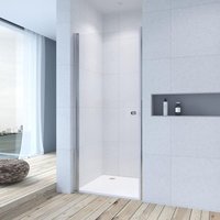 Duschkabine Duschtür Nischendrehtür Nano Beschichtung Nischentür Schwingtür esg Glas klar 6 mm Glastür Dusche Pendeltür Duschtrennwand für Duschwanne von AQUABATOS