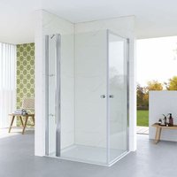Duschkabine Eckeinstieg Rahmenlos Eckdusche Duschwand Glas Duschtür mit Festteil Pendeltür Drehtür mit Nebenteil Hebe Senk Funktion Eckregale Duschkabine Eckeinstieg Rahmenlos Eckdusche Duschwand Glas Duschtür mit Festteil Pendeltür Drehtür mit Nebenteil Hebe Senk Funktion Eckregale von AQUABATOS