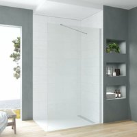 Walk-in Dusche Duschabtrennung Begehbare Duschwand Glas Bodengleich Glasduschwand Glastrennwand Barrierefrei Sicherheitsglas 8 mm Lotus-Effekt Nono Walk-in Dusche Duschabtrennung Begehbare Duschwand Glas Bodengleich Glasduschwand Glastrennwand Barrierefrei Sicherheitsglas 8 mm Lotus-Effekt Nono von AQUABATOS