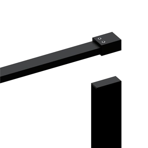 Wandanschlussprofil Wandprofil für Dusche Duschwand Glas U-Profil aus Aluminium mit Stabilisationsstange Stabilisierungsstange Duschkabine Stabilisator Edelstahl schwarz matt für Glasstärke 10 mm Wandanschlussprofil Wandprofil für Dusche Duschwand Glas U-Profil aus Aluminium mit Stabilisationsstange Stabilisierungsstange Duschkabine Stabilisator Edelstahl schwarz matt für Glasstärke 10 mm von AQUABATOS