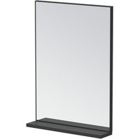 Wandspiegel mit Ablage Badspiegel rechteckiger Spiegel Matt schwarz Aluminiumrahmen Hängespiegel 1. Größe: 50 x 70 cm Wandspiegel mit Ablage Badspiegel rechteckiger Spiegel Matt schwarz Aluminiumrahmen Hängespiegel 1. Größe: 50 x 70 cm von AQUABATOS