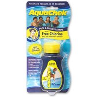 Aquachek - Teststreifen 4 in 1 Gelb für Chlor, pH, Gesamtalkalität und Cyanursäure von AQUACHEK