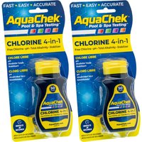 Aquachek - Pack 2 Yellow Analysestreifen für Chlor, pH, Alkalität und Cyanursäure. von AQUACHEK