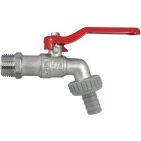 AquaCraft Auslaufventil YRBA61001000130 mit rotem Stahlhebelgriff 1", messing verchromt AquaCraft Auslaufventil YRBA61001000130 mit rotem Stahlhebelgriff 1", messing verchromt von AQUACRAFT