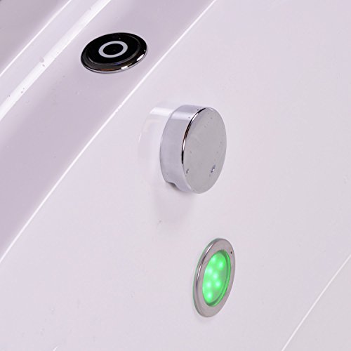 AQUADE 1xMaxi-LED Farblicht LED Unterwasser LED Badewanne Edelstahl Flach von AQUADE