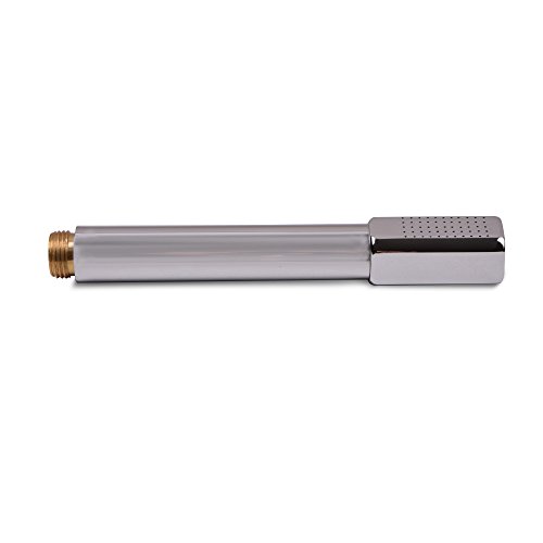 AQUADE Duschbrause Duschkopf Handbrause Brause Kopfbrause mit dem runden Griff Brausekopf Chrom Universall Duschbdause Stabhandbrause von AQUADE