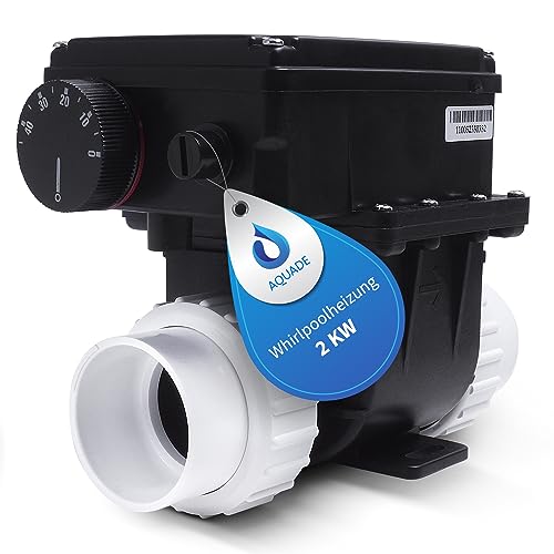 AQUADE Whirlpool-Heizung SPA-Thermostat Durchlauferhitzer Leistung 2 KW Elektrischer Pool-Warmwasserbereiter Thermostat für Badewannen-Pools von AQUADE