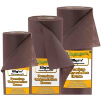 112m² Gartenvlies Unkrautvlies Mulchvlies 80g 1,6m breit braun von AQUAGART