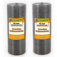 150m x 0,5m Volierendraht Drahtgitter Schweissgitter Drahtzaun Feuerverzinkt von AQUAGART