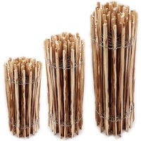 25m Staketenzaun 80cm hoch Lattenabstand 4-6cm Gartenzaun Kastanienzaun aus Haselnuss Holzzaun von AQUAGART