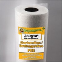 400m² Geotextilvlies Gartenvlies Unkrautvlies Teichvlies 250g 1,6m von AQUAGART