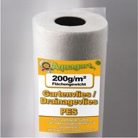 47,5m² Geotextilvlies Gartenvlies Unkrautvlies Drainagevlies 200g 1,9m von AQUAGART