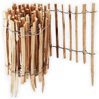 50m Staketenzaun Rollboarder 50cm hoch Lattenabstand 4-6cm Gartenzaun aus Haselnuss Holzzaun 50m Staketenzaun Rollboarder 50cm hoch Lattenabstand 4-6cm Gartenzaun aus Haselnuss Holzzaun von AQUAGART