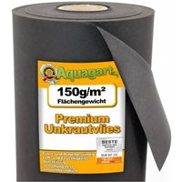 Aquagart - 6m² Gartenvlies Unkrautvlies Unkrautfolie Mulchfolie Mulchvlies 150g 2m breit von AQUAGART