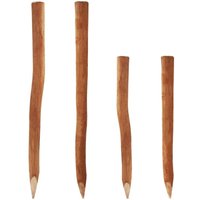95 Holzpfosten für Staketenzaun 1,5m I Durchmesser 6-9cm I Zaunpfosten aus Haselnuss I Zaun-Pfahl 95 Holzpfosten für Staketenzaun 1,5m I Durchmesser 6-9cm I Zaunpfosten aus Haselnuss I Zaun-Pfahl von AQUAGART