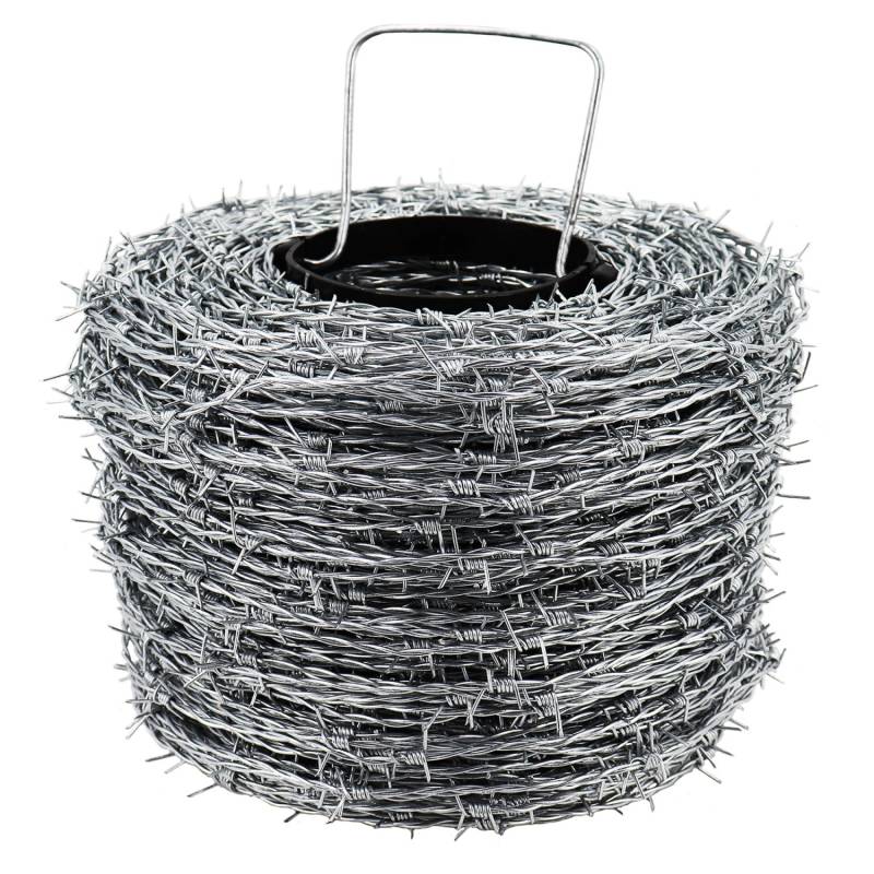 Aquagart 100m Stacheldraht Verzinkt 1,6/1,7mm Für Wildzaun Forstzaun Knotengeflecht von AQUAGART