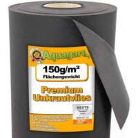Aquagart - 12m² Gartenvlies Unkrautvlies Unkrautfolie Mulchfolie Mulchvlies 150g 1,2m breit von AQUAGART