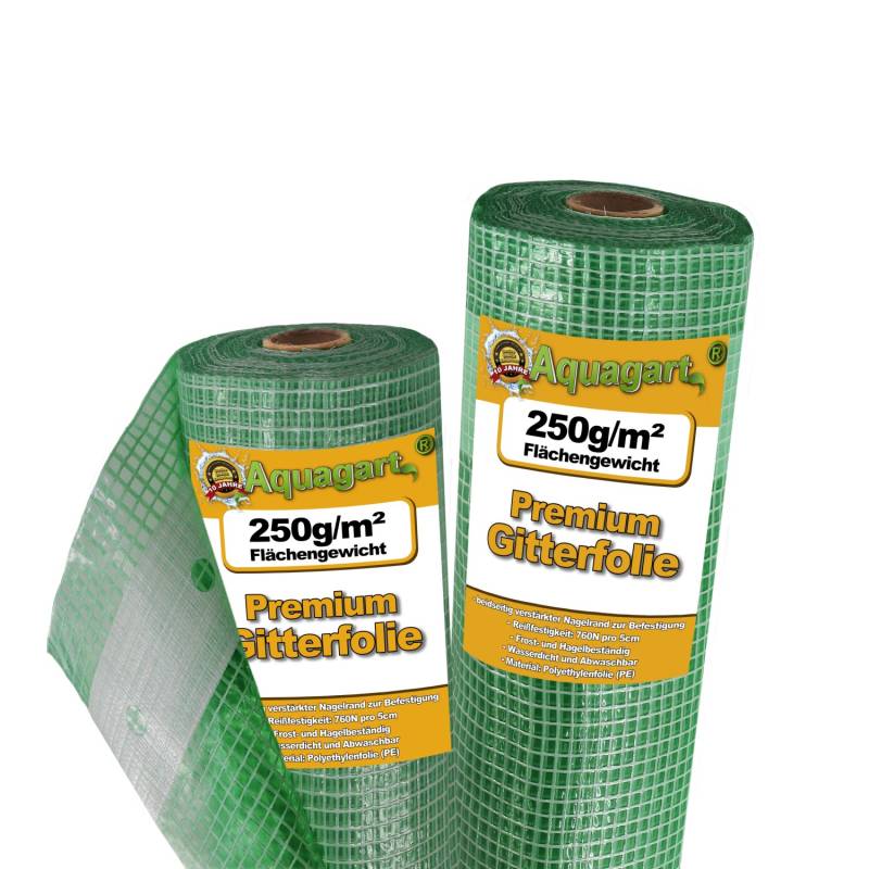 Aquagart 14m Gitterfolie Gartenfolie Gewächshausfolie Frühbeetfolie 4m Breit von AQUAGART