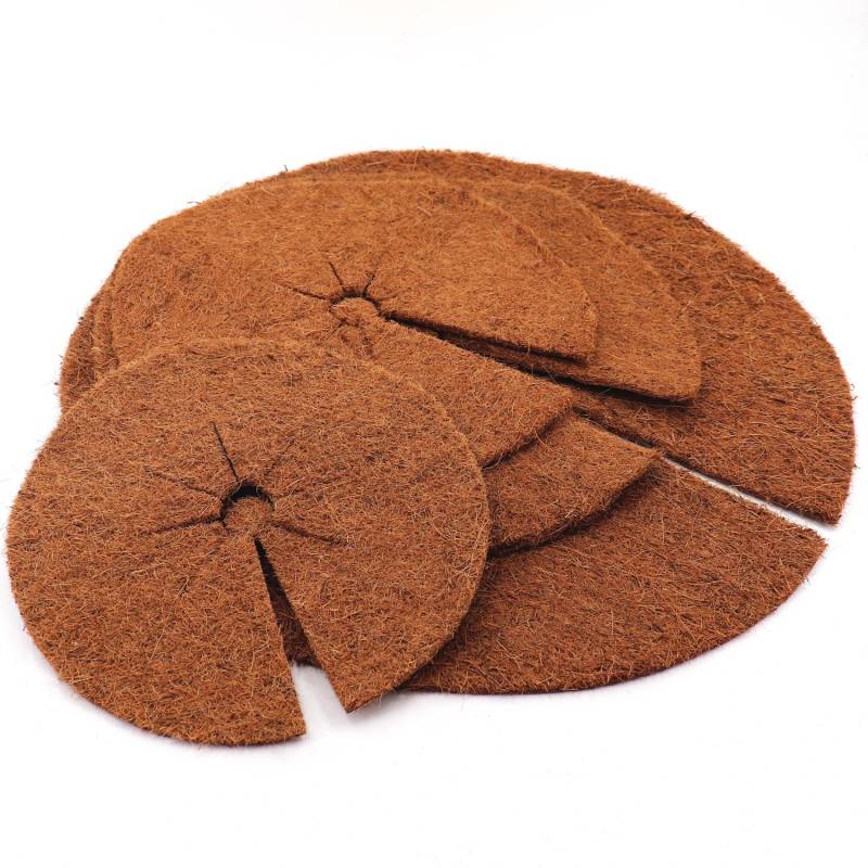 Aquagart 4 Kokos Mulchscheiben 30cm Kokofasermatte Kokosfaser Pflanzenschutzmatte von AQUAGART