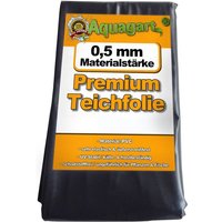 Teichfolie PVC 12m x 6m 0,5mm schwarz Folie für den Gartenteich von AQUAGART