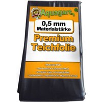 Teichfolie PVC 3m x 8m 0,5mm schwarz Folie für den Gartenteich von AQUAGART