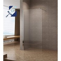 Duschabtrennung Glas Duschwand Walk In Dusche Duschtrennwand Glaswand aus 10 mm Einscheiben-Sicherheitsglas (ESG) mit Lotus-Effekt Nano Beschichtung von AQUALAVOS
