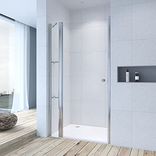 Duschtür Glas 100 cm mit Festteil und Duschablagen Nischentür Duschabtrennung Schwingtür Duschwand Glastür Dusche Duschkabine aus 6 mm ESG Nano Glas Verstellbereich von 98-101 cm Höhe 197 cm Duschtür Glas 100 cm mit Festteil und Duschablagen Nischentür Duschabtrennung Schwingtür Duschwand Glastür Dusche Duschkabine aus 6 mm ESG Nano Glas Verstellbereich von 98-101 cm Höhe 197 cm von AQUALAVOS