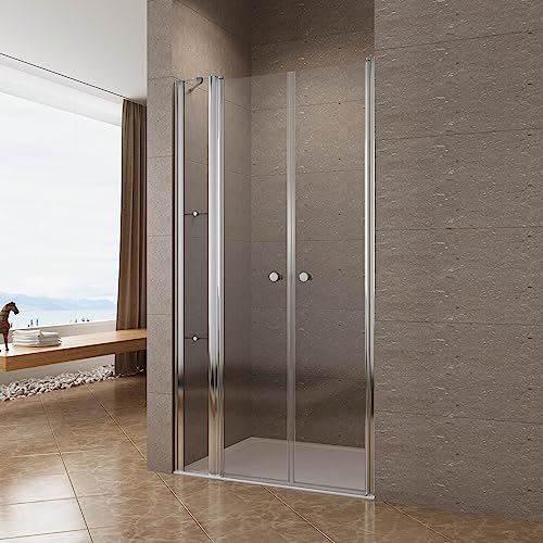 Duschtür Nische 140 cm Pendeltür Nischentür Duschabtrennung Schwingtür Glastür Drehtür mit Festteil und Duschablagen beidseitig montierbar 6 mm ESG Klarglas mit Nanobeschichtung Höhe 197 cm Duschtür Nische 140 cm Pendeltür Nischentür Duschabtrennung Schwingtür Glastür Drehtür mit Festteil und Duschablagen beidseitig montierbar 6 mm ESG Klarglas mit Nanobeschichtung Höhe 197 cm von AQUALAVOS