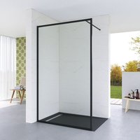 Duschwand für Dusche Walk in Dusche Glas 90 100 120 cm Duschabtrennung Schwarz Rahmen Einscheibensicherheitsglas mit Nano Beschichtung und Duschwand für Dusche Walk in Dusche Glas 90 100 120 cm Duschabtrennung Schwarz Rahmen Einscheibensicherheitsglas mit Nano Beschichtung und von AQUALAVOS
