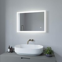 Led Badspiegel mit Beleuchtung Kosmetikspiegel Wandspiegel Touch Beleuchtet Badezimmerspiegel Kaltweiß 6400K Dimmbar Memory-Funktion Antifog 70x50 cm Led Badspiegel mit Beleuchtung Kosmetikspiegel Wandspiegel Touch Beleuchtet Badezimmerspiegel Kaltweiß 6400K Dimmbar Memory-Funktion Antifog 70x50 cm von AQUALAVOS