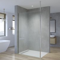 Walk in Dusche Duschwand Duschabtrennung 8mm Einscheibensicherheitsglas mit Nano Beschichtung für Walk in Glaswand mit Deckenstütze Aqua Lavos 90x200 Walk in Dusche Duschwand Duschabtrennung 8mm Einscheibensicherheitsglas mit Nano Beschichtung für Walk in Glaswand mit Deckenstütze Aqua Lavos 90x200 von AQUALAVOS