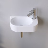 Waschbecken Keramik Weiß Aufsatzwaschbecken für das Badezimmer und Gäste-WC Handwaschbecken 9 - Eckig-oval - 40 x 21,5 x 10,5 cm Waschbecken Keramik Weiß Aufsatzwaschbecken für das Badezimmer und Gäste-WC Handwaschbecken 9 - Eckig-oval - 40 x 21,5 x 10,5 cm von AQUALAVOS