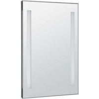 Aqualine - Accessoires - Spiegel mit LED-Beleuchtung 50x70 cm, Chrom ATH5 von AQUALINE